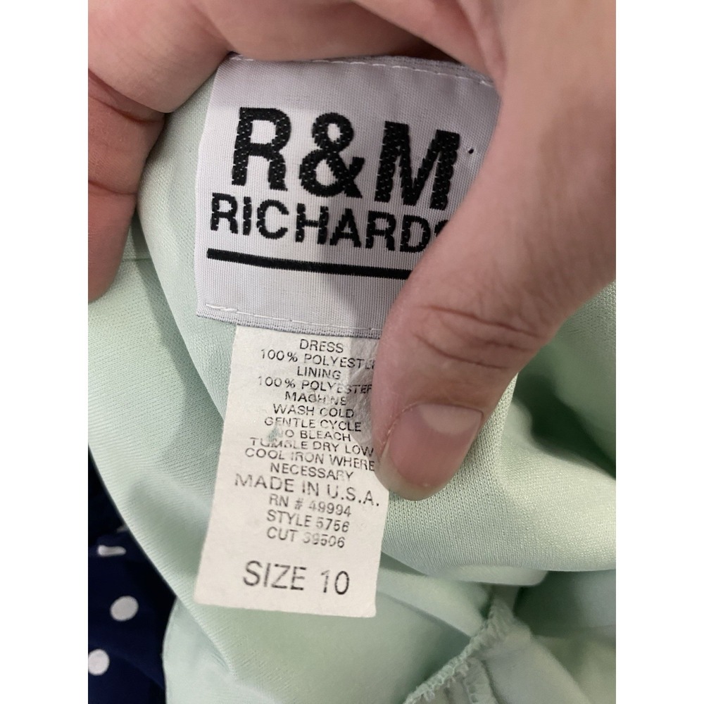 VTG 90's R&M Richard's Floral Dress Chiffon Boho whimsygoth fairycore wedding 10 - Picture 5 of 5
